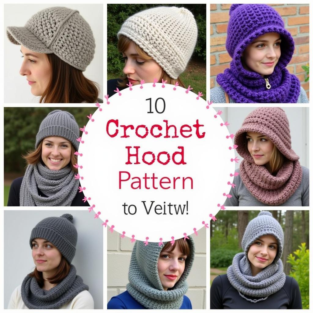 Variety of Crochet Hood Patterns