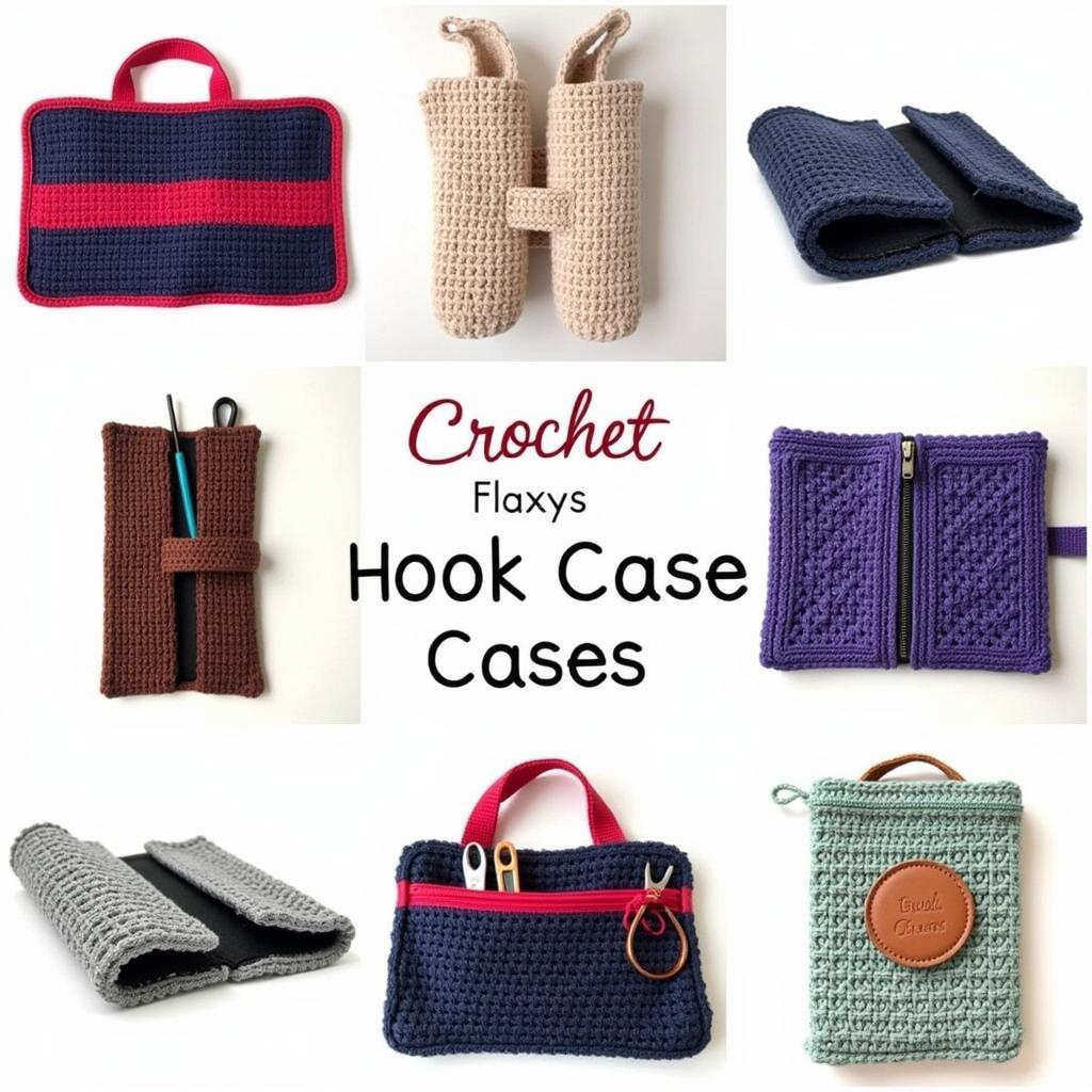 Variety of Crochet Hook Case Patterns