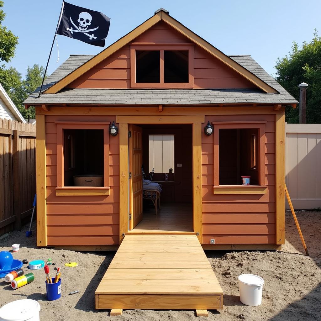 Customizing a Playhouse with Themed Elements