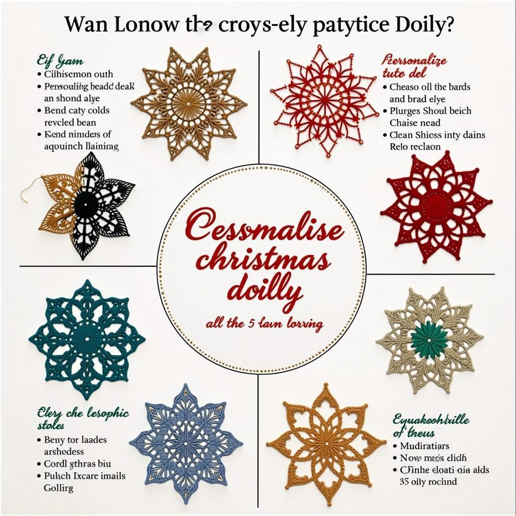 Customizing Christmas Doilies