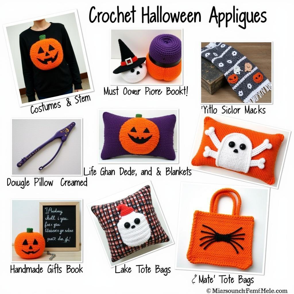 Cute Halloween Crochet Applique Ideas