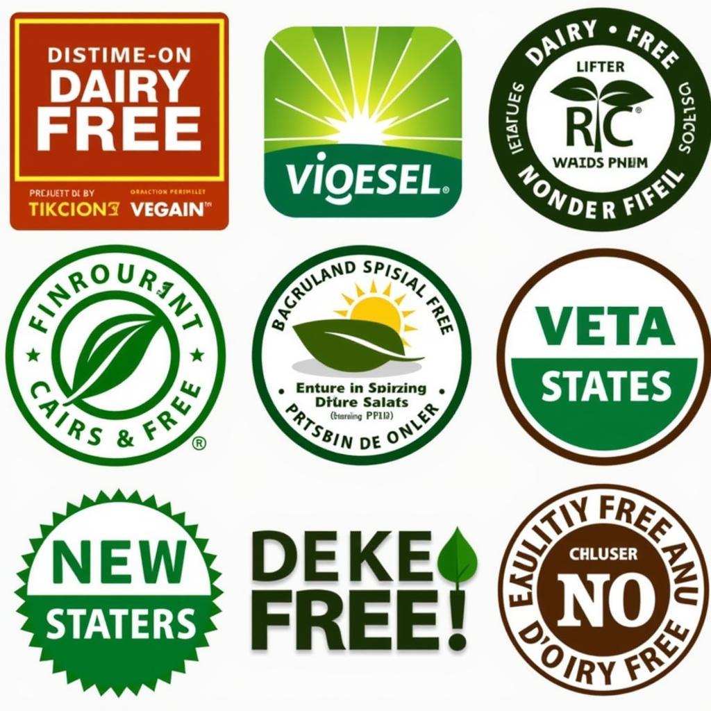 Dairy-Free Certification Labels