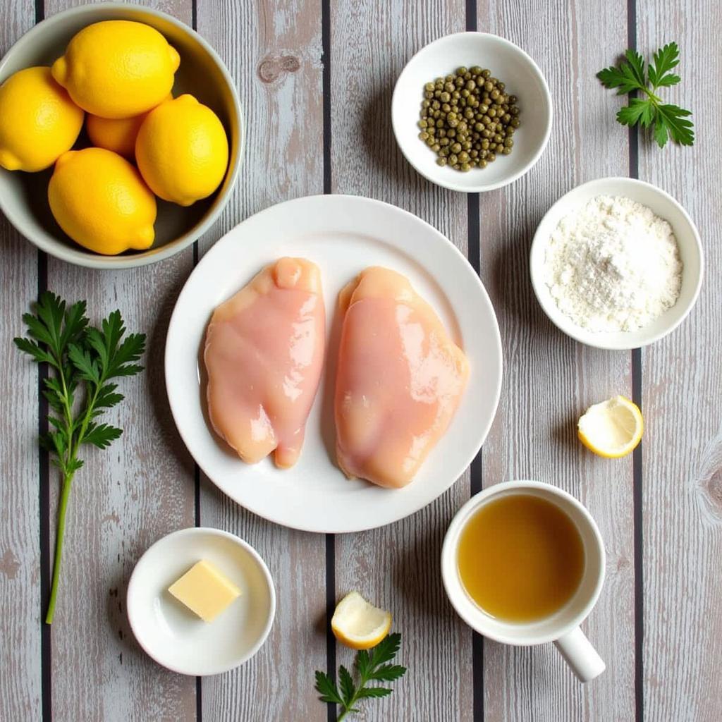 Dairy-Free Chicken Piccata Ingredients