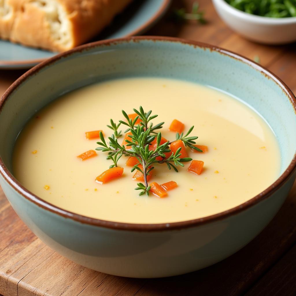 Finished Dairy-Free Crab Bisque