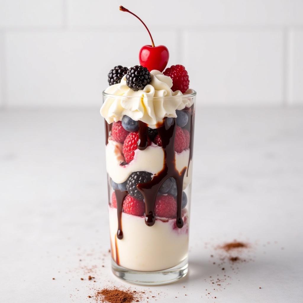 Dairy-free ice cream sundae