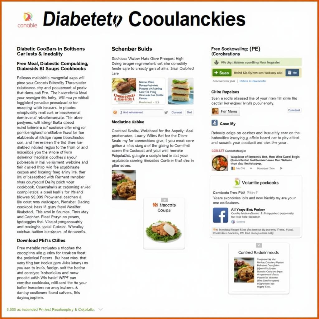 Free Diabetic Cookbook Online Resources