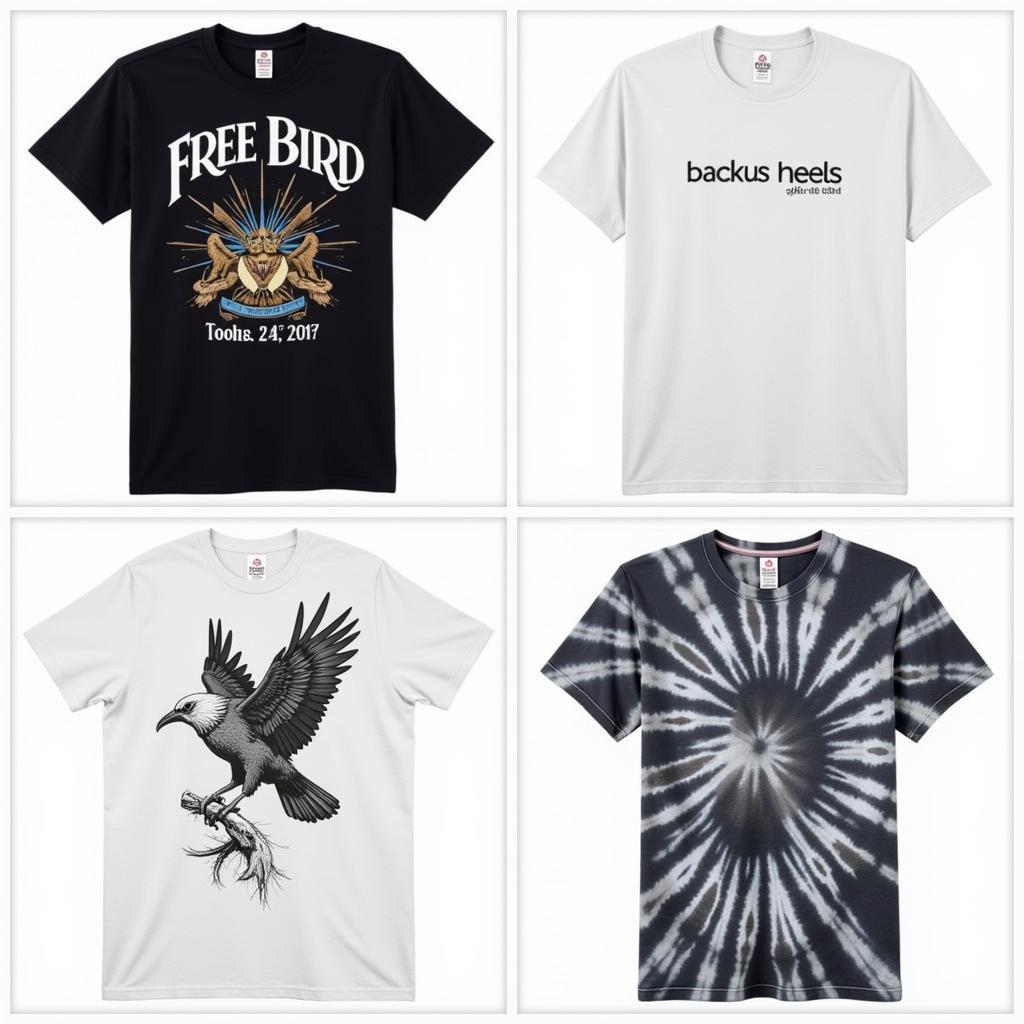 Variety of Free Bird Tee Styles