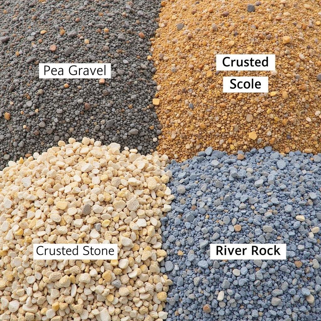 Various Gravel Types for Landscaping