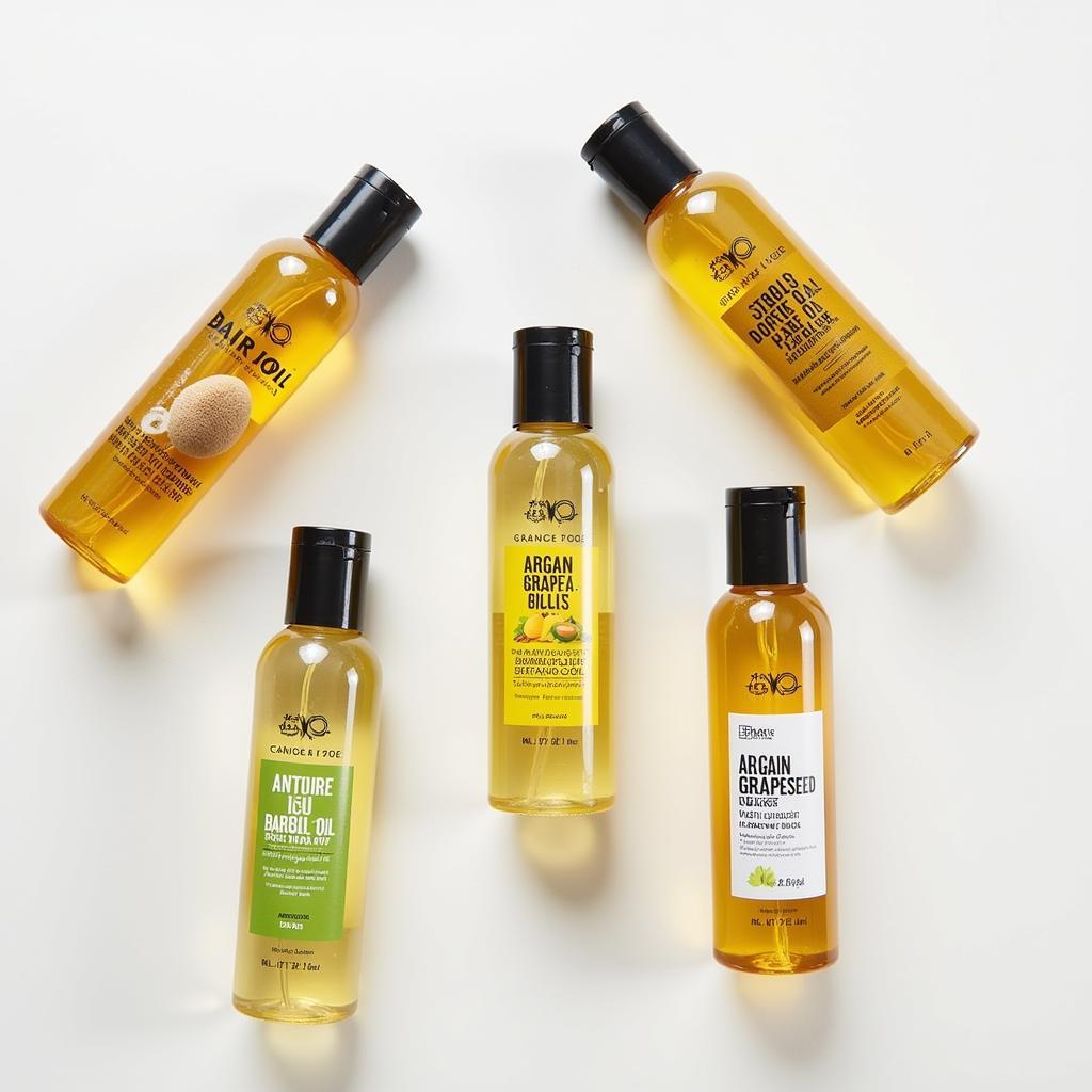 Variety of Nut-Free Hair Oils