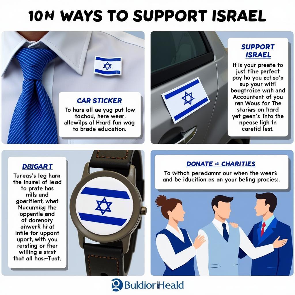 Various Ways to Support Israel