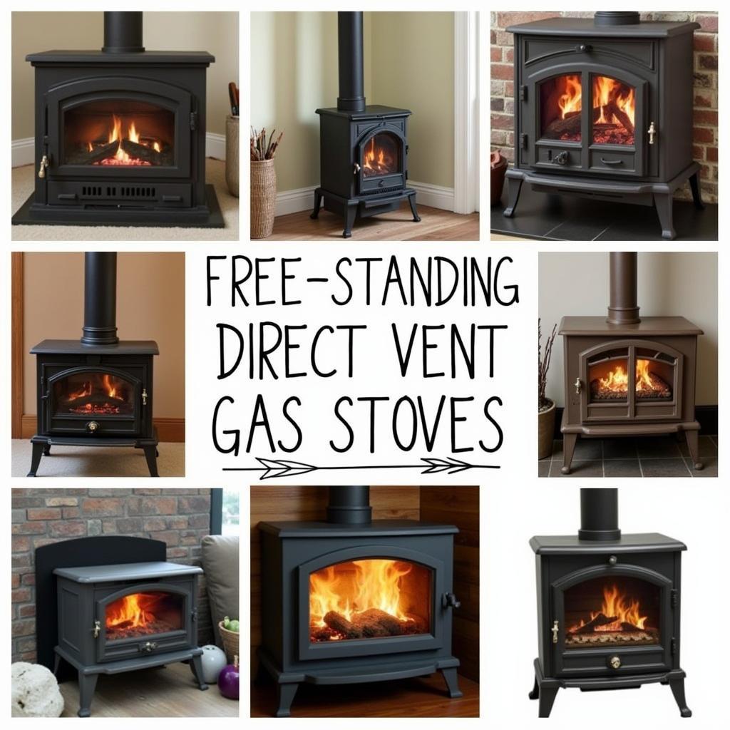 Different Styles of Direct Vent Gas Stoves