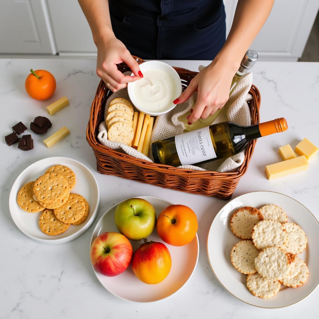 Creating a personalized DIY gluten-free wine basket