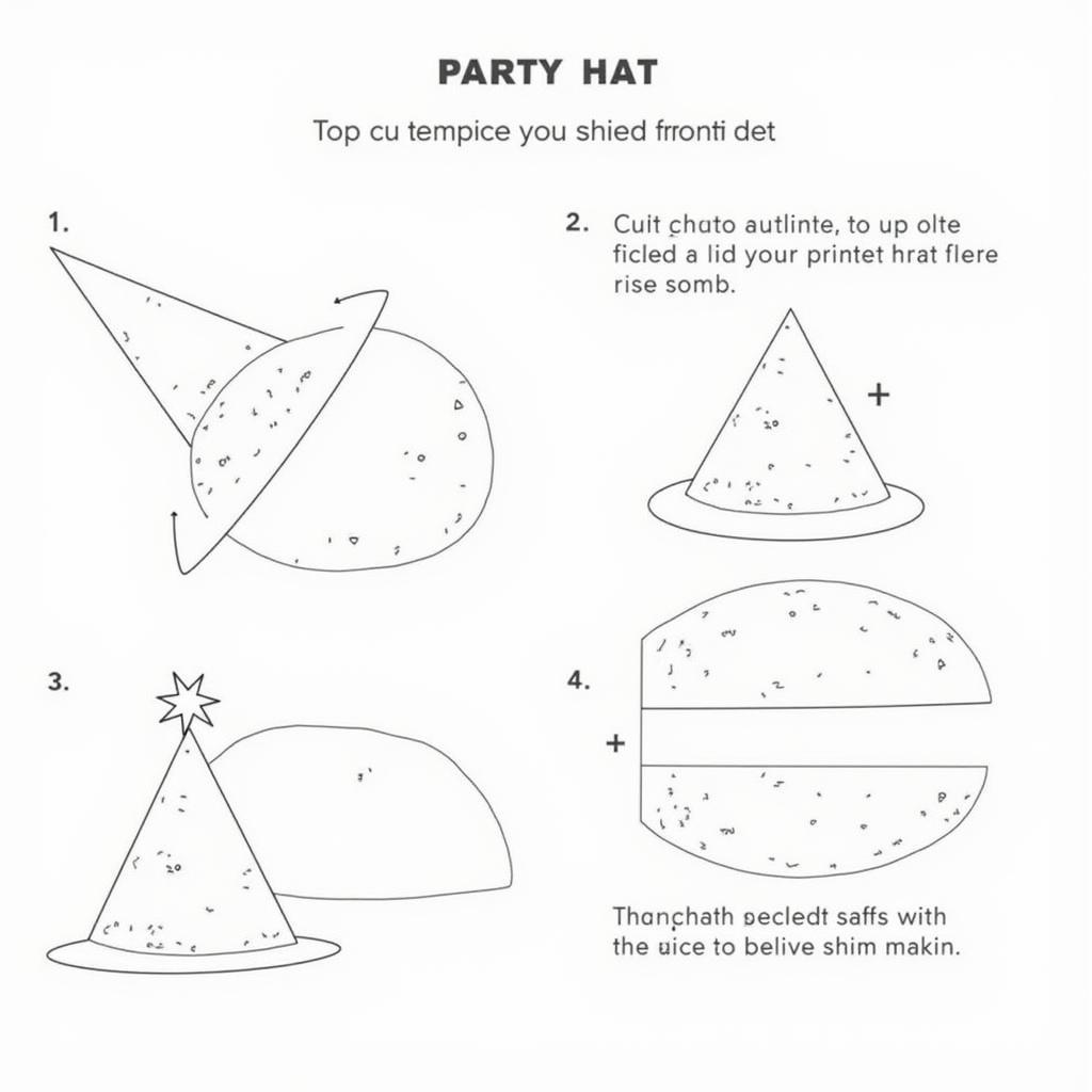 DIY Party Hat Assembly Instructions