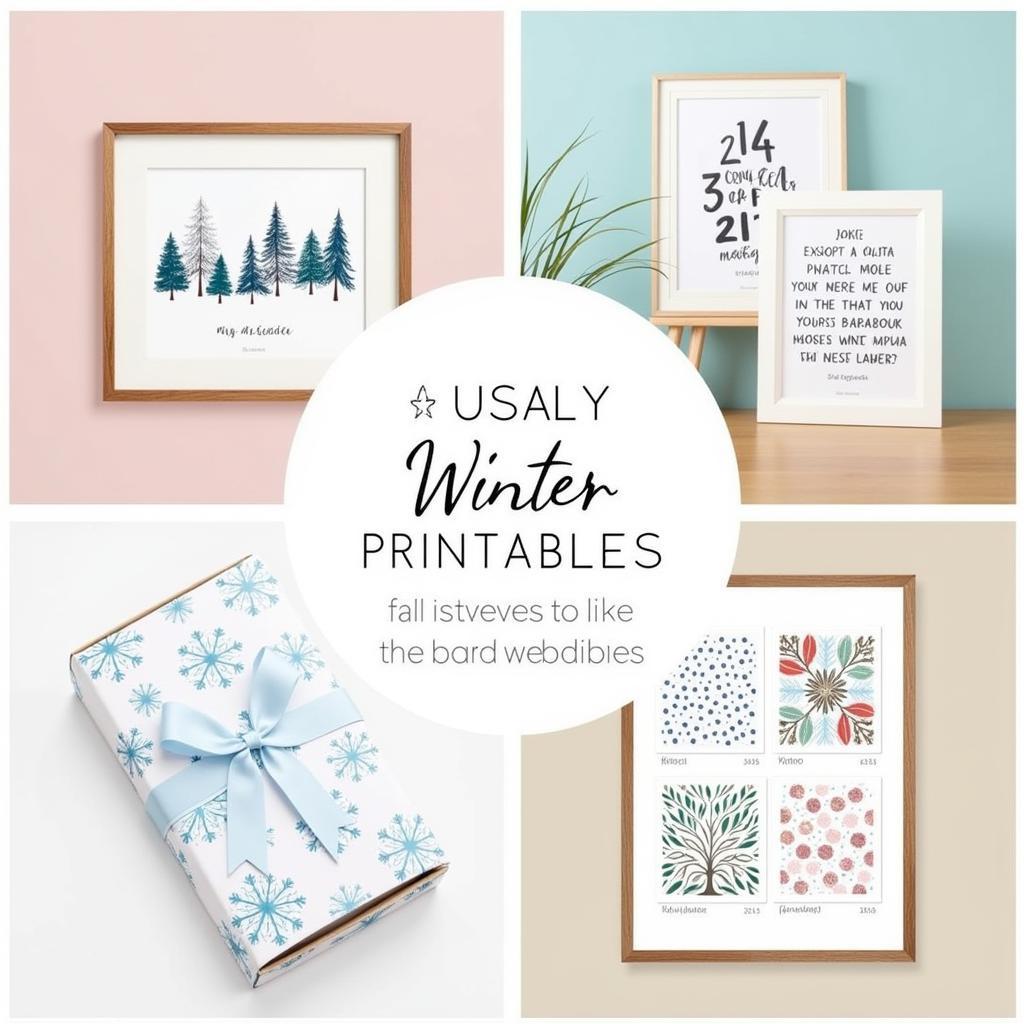 Creative DIY Winter Decoration Ideas Using Printables