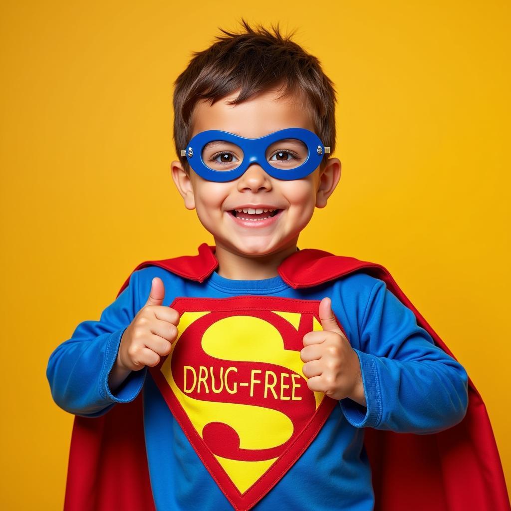 Drug Free Superhero Costume