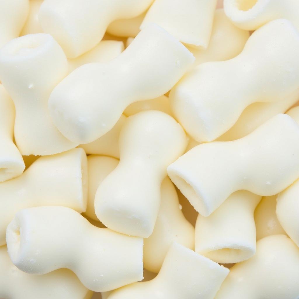 Close-up of dye-free candy canes