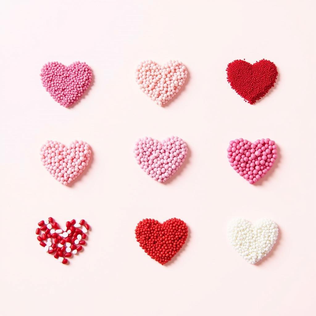 Variety of Dye Free Valentine Sprinkles