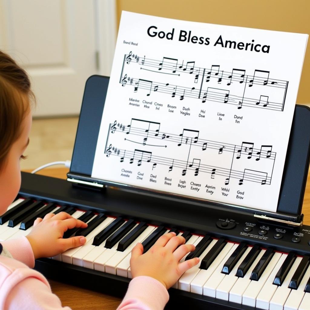 Easy God Bless America Sheet Music for Beginners