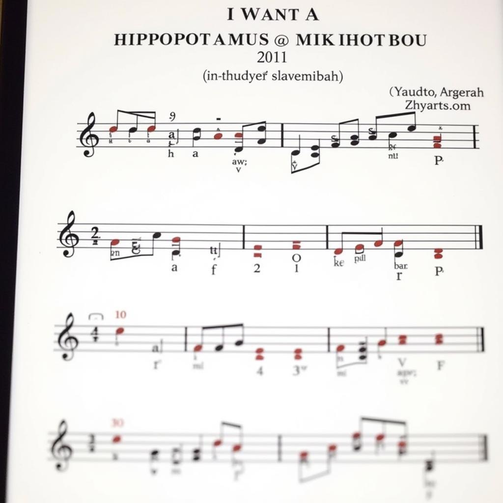 Easy Hippo for Christmas Sheet Music