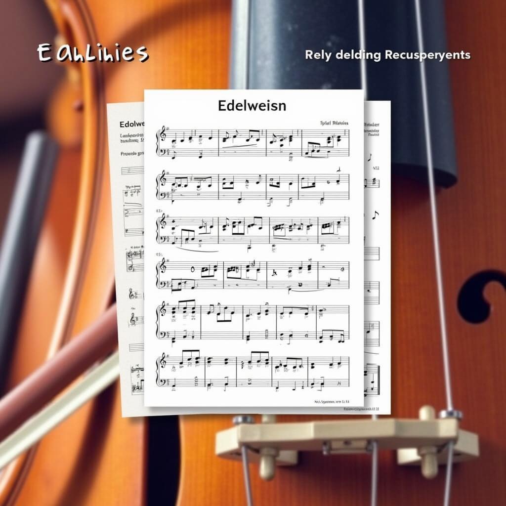 Advanced Violin Sheet Music for Edelweiss