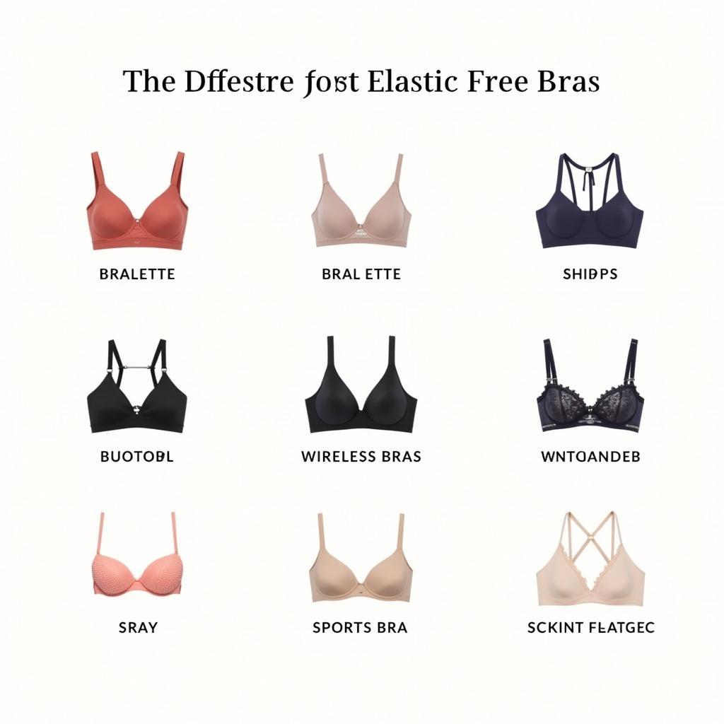 Different Styles of Elastic Free Bras