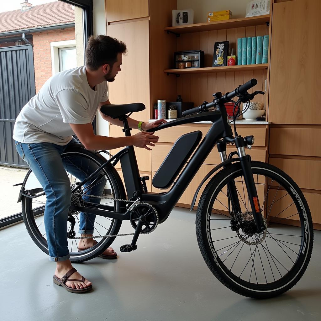 Electric Bike Assembly after Free Delivery