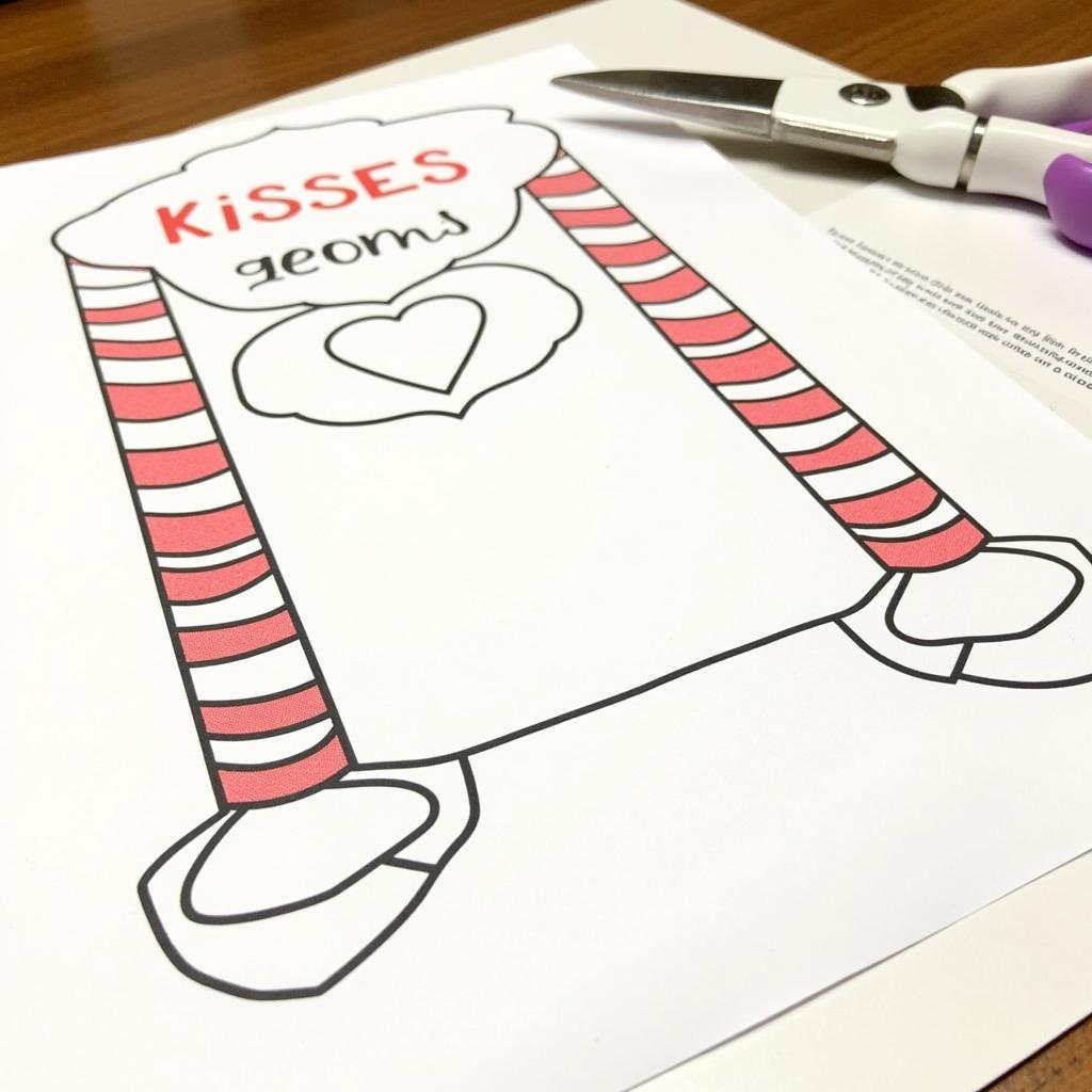 Elf Kissing Booth Printable Template