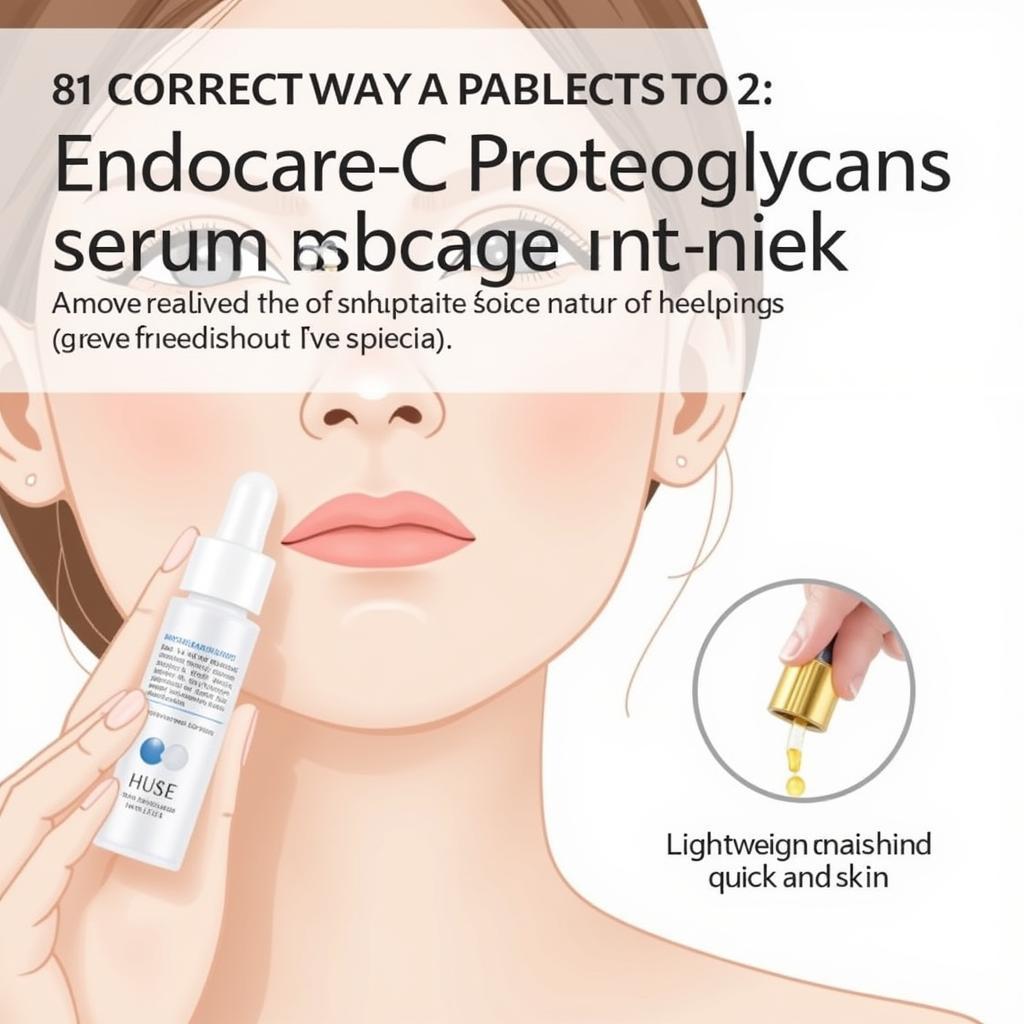 Applying Endocare-C Proteoglycans Oil Free