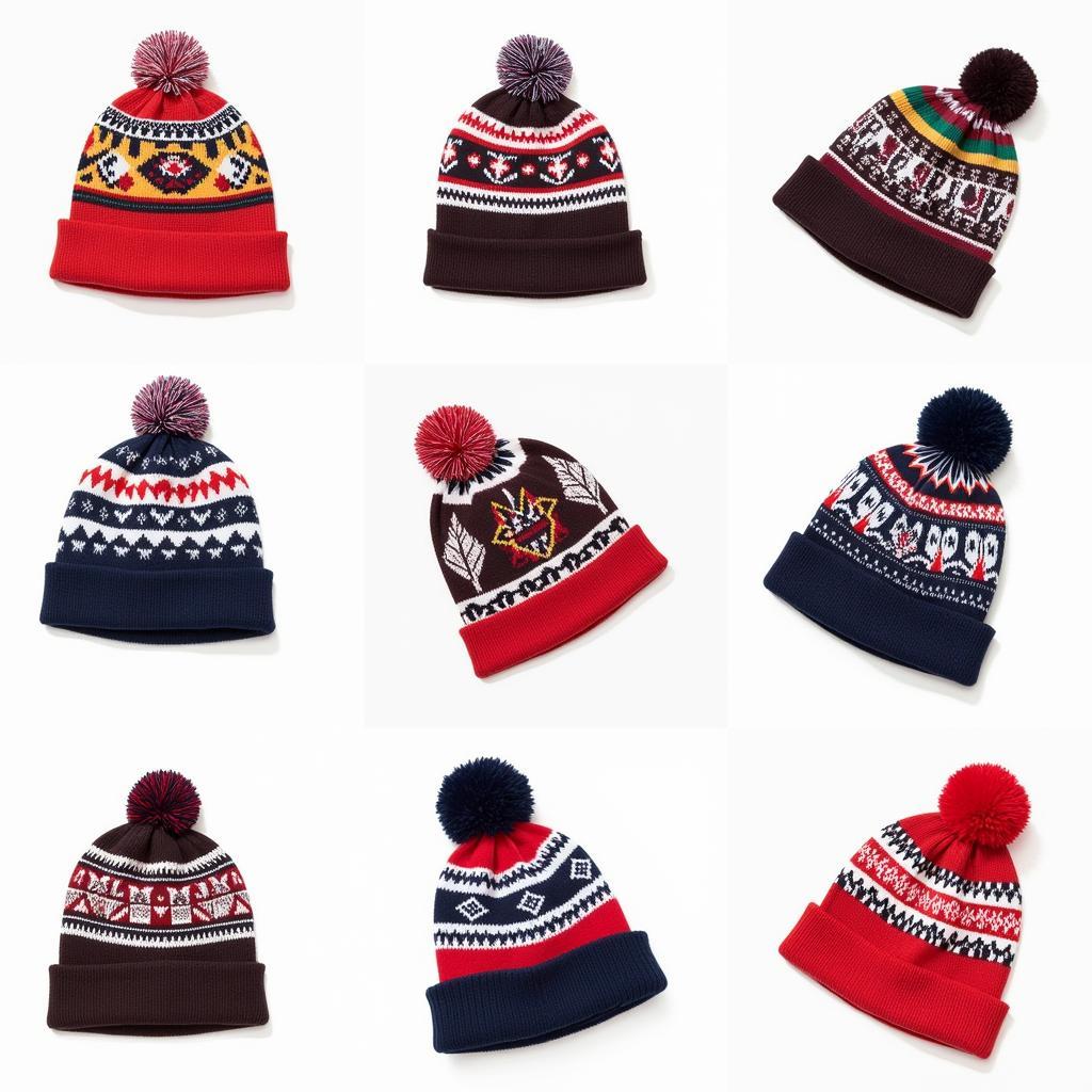 Variety of Fair Isle Hat Patterns