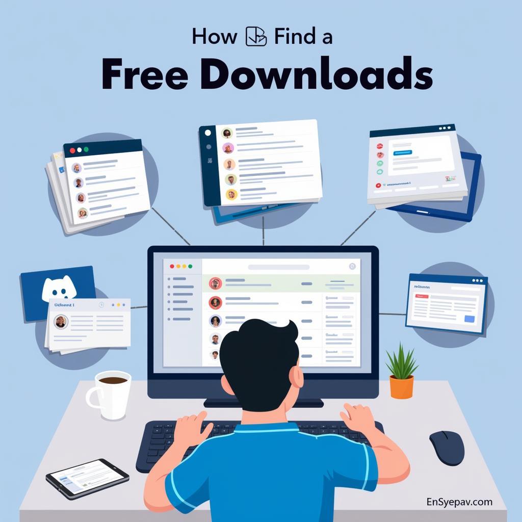 Finding Free Downloads: Navigating online communities and resources to discover free content, including forums, Discord servers, and creator websites.