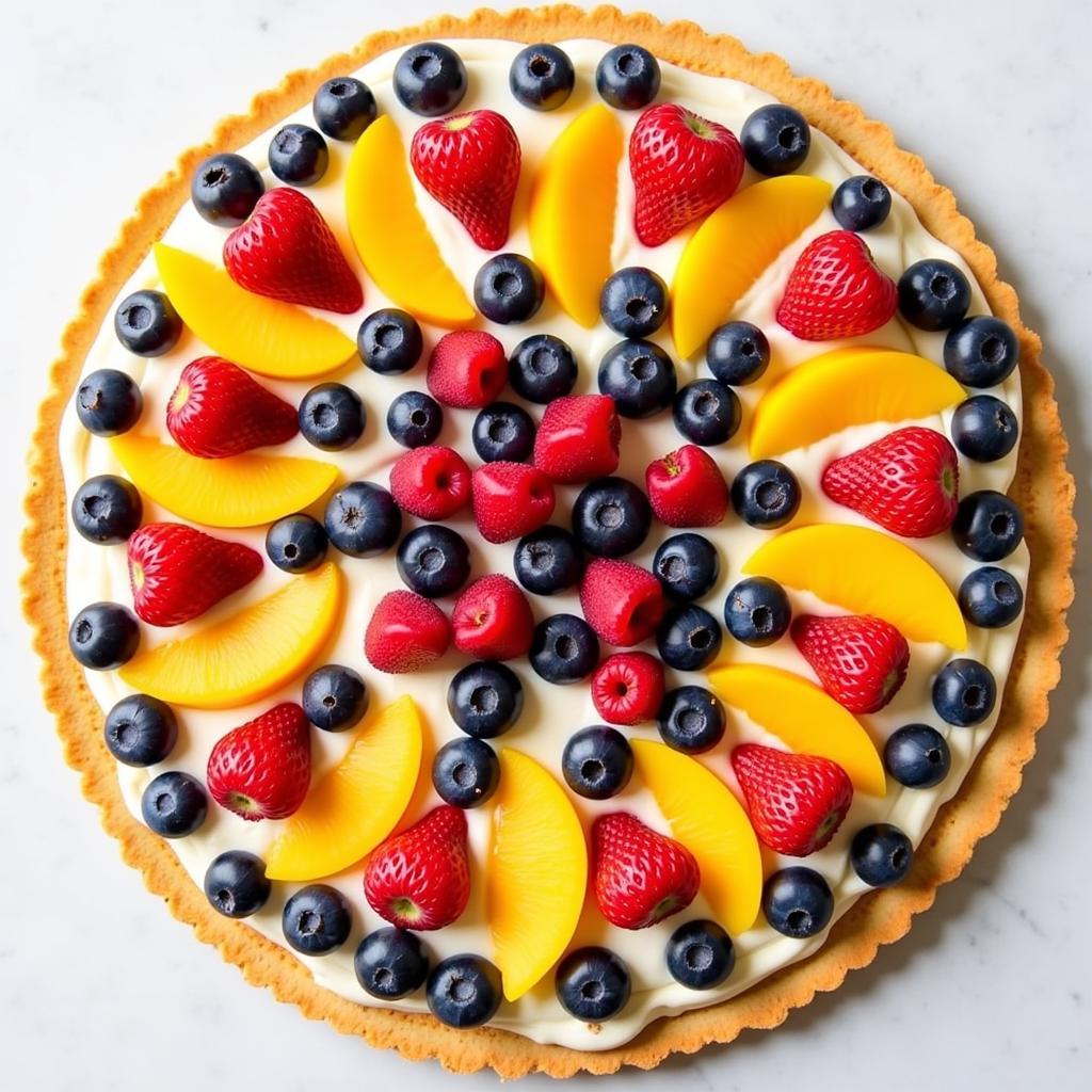 Finished Dairy Free Fruit Pizza