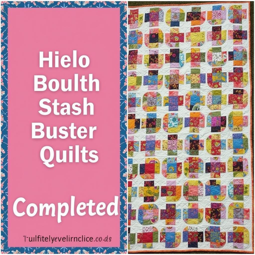 A Stunning Finished Stash Buster Quilt