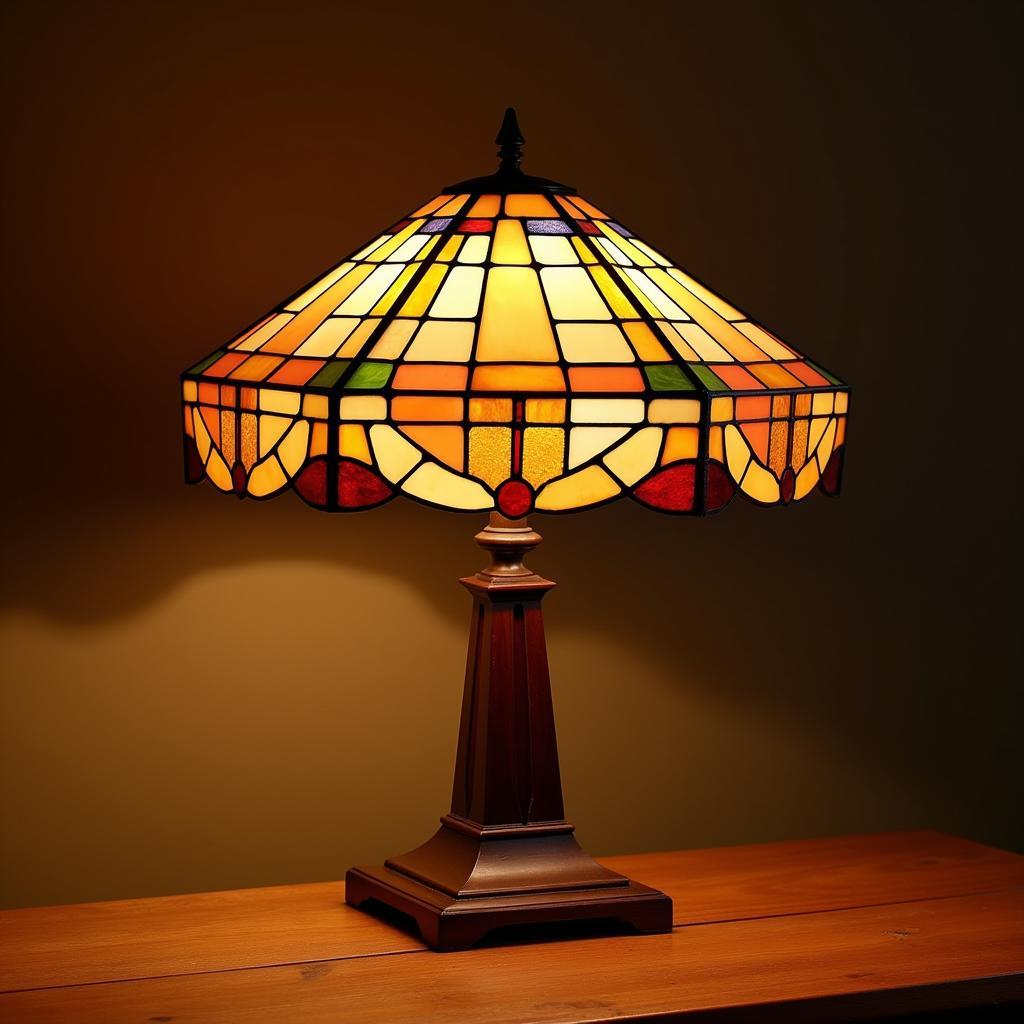 Frank Lloyd Wright Stained Glass Lamp