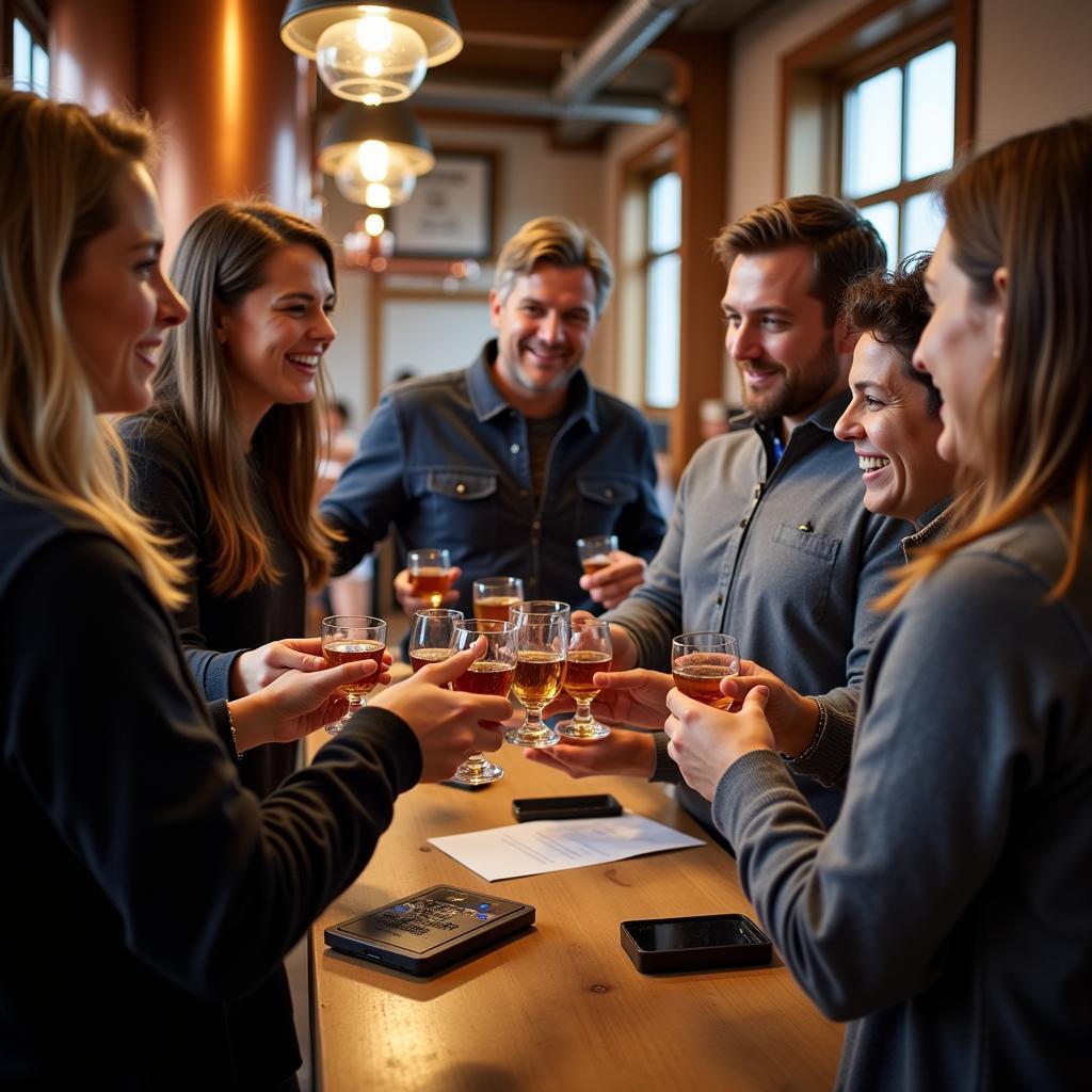 Free Alcohol Samples at a Distillery