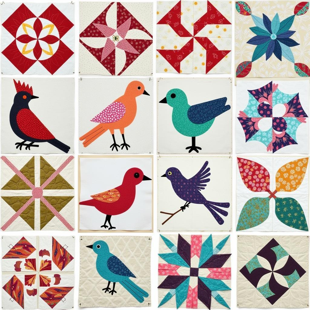 Inspiring free bird quilting patterns