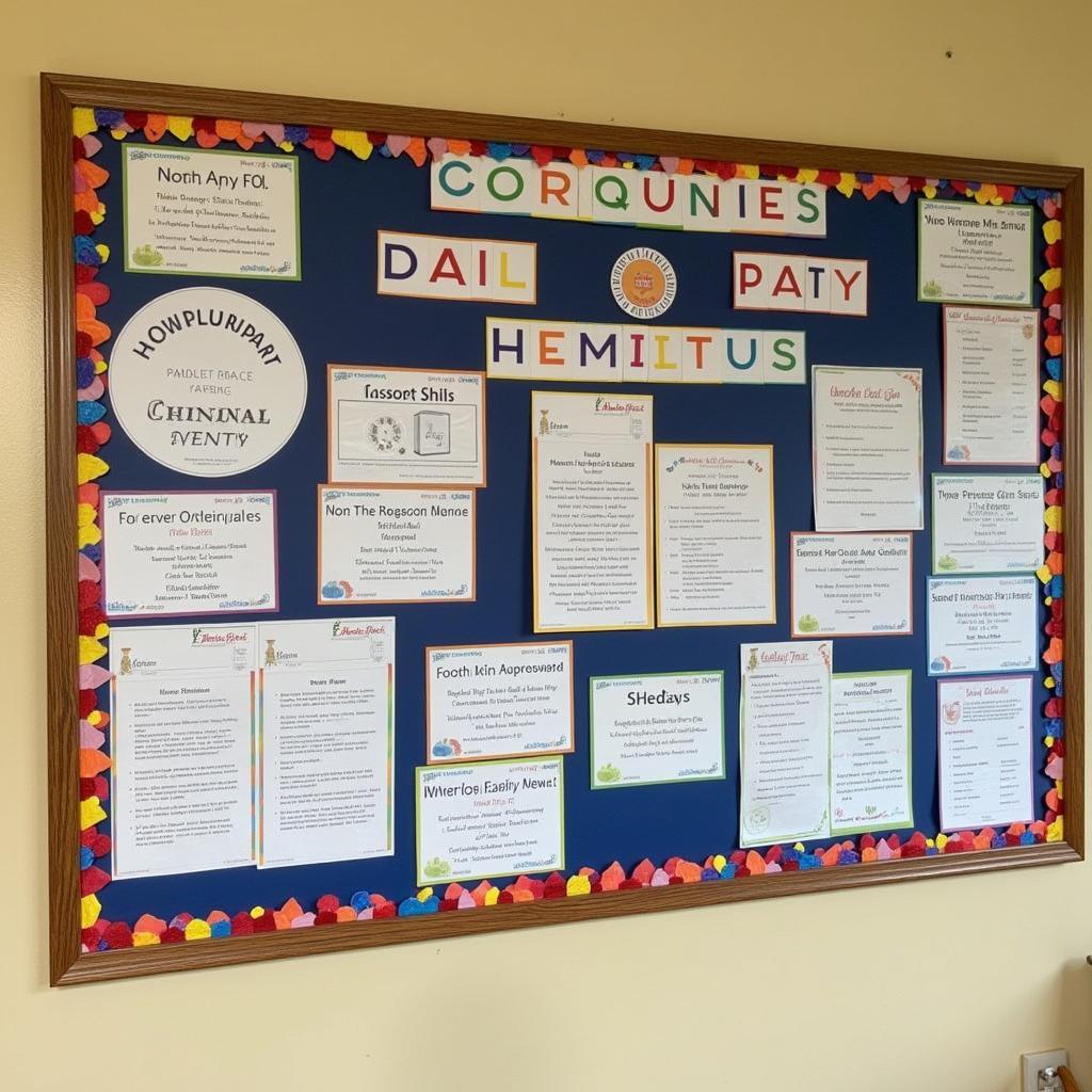 Free Bulletin Board Borders in a Community Center