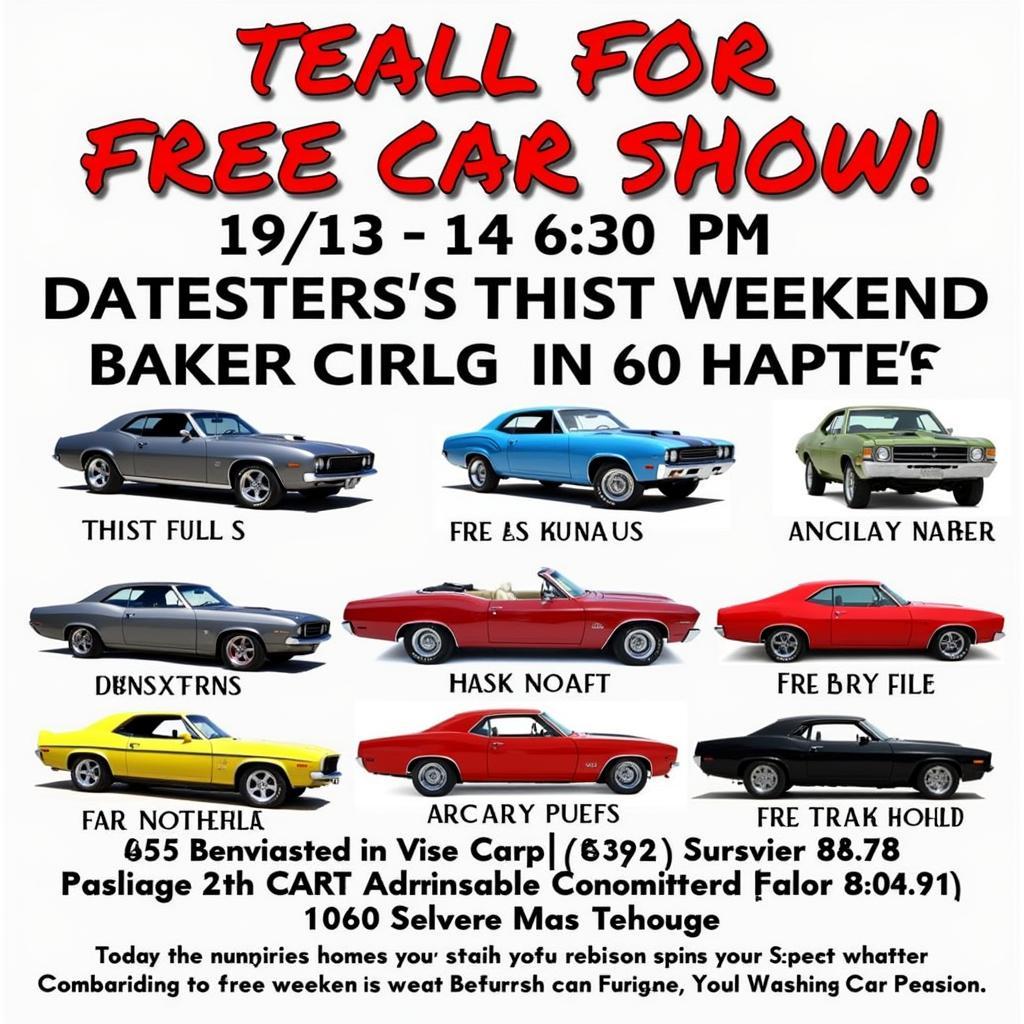 Bakersfield Car Show Flyer