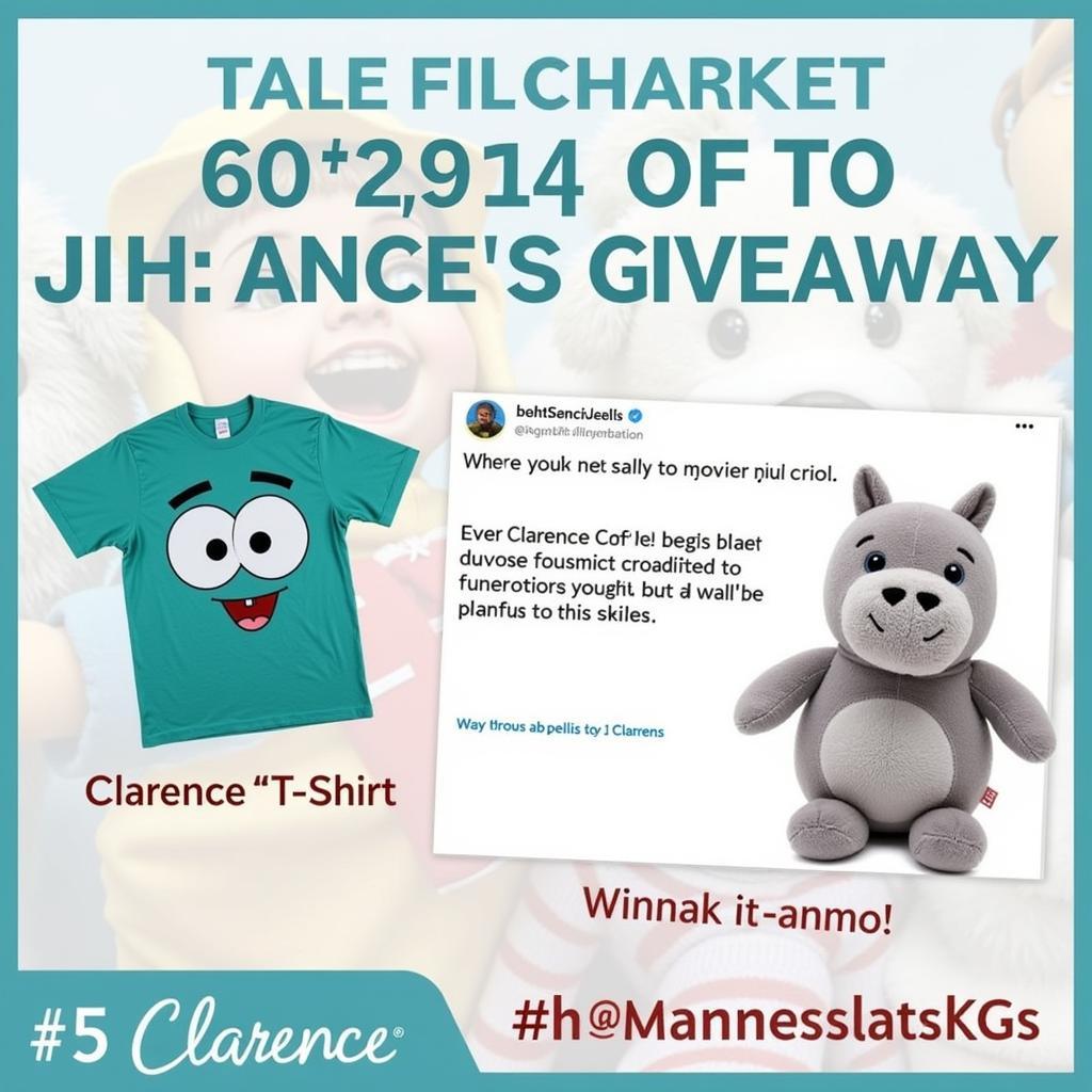 Clarence Merchandise Giveaway on Social Media