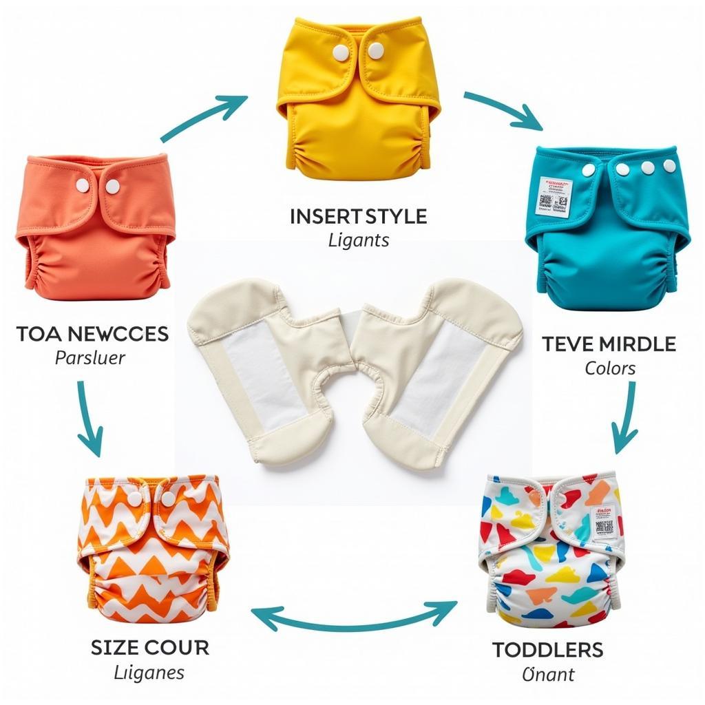 Various Cloth Diaper Samples