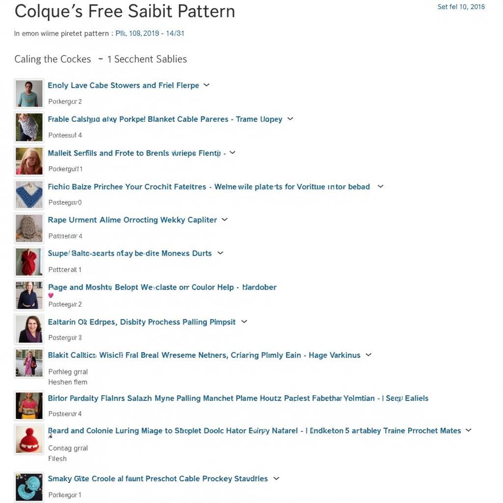 Free Crochet Cable Patterns Online