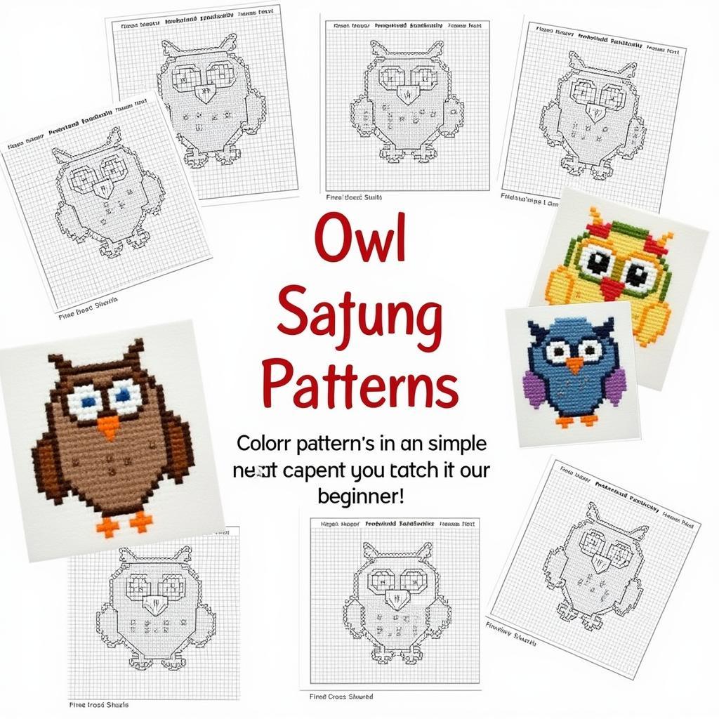 Beginner-Friendly Free Cross Stitch Owl Patterns