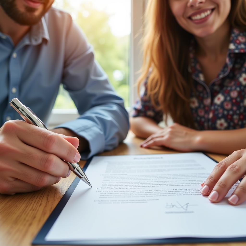 Signing Estate Cleanout Agreement