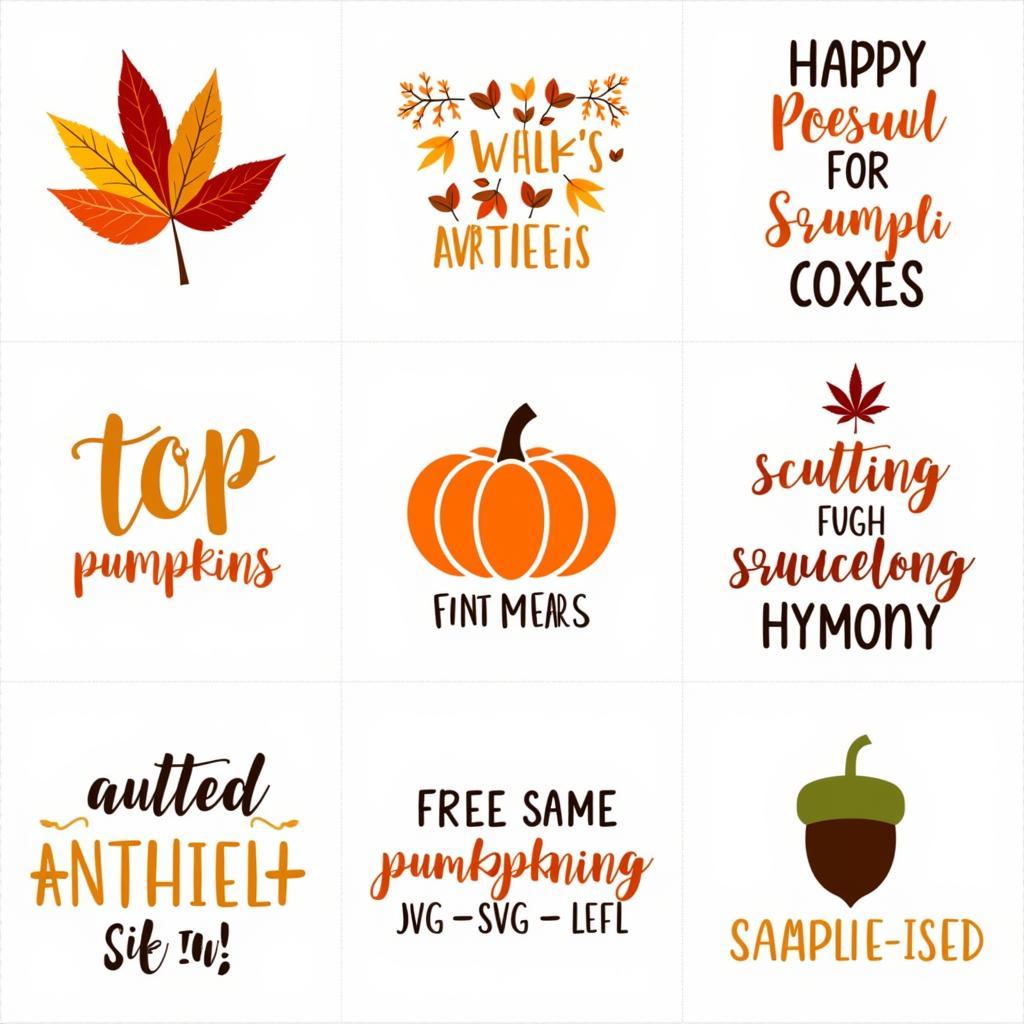 Free Fall SVG File Examples