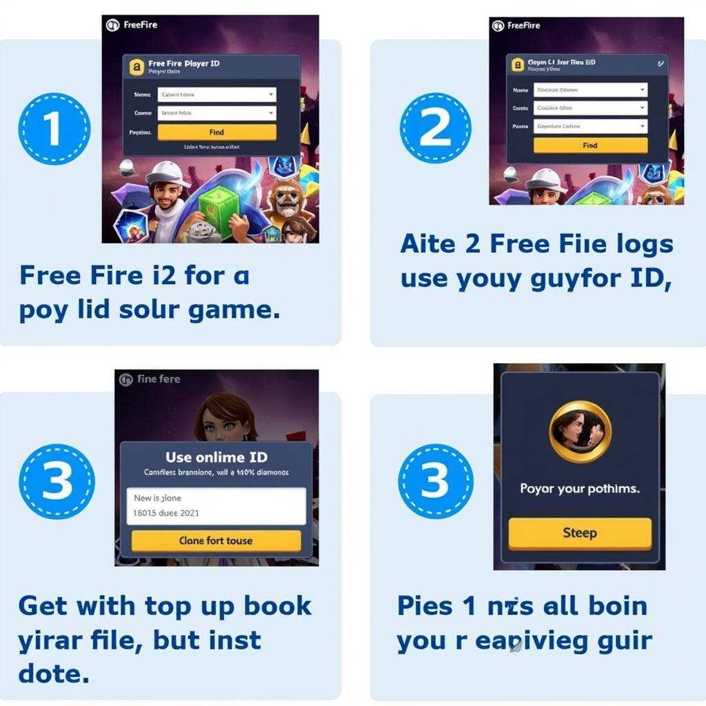 Free Fire Diamond Top-Up Process using Player ID