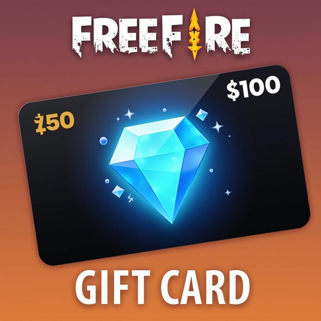 Free Fire Gift Card with Diamonds