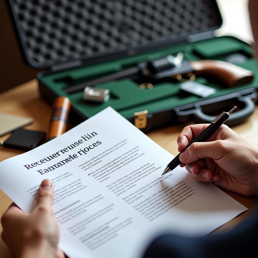 Gun appraisal for insurance purposes