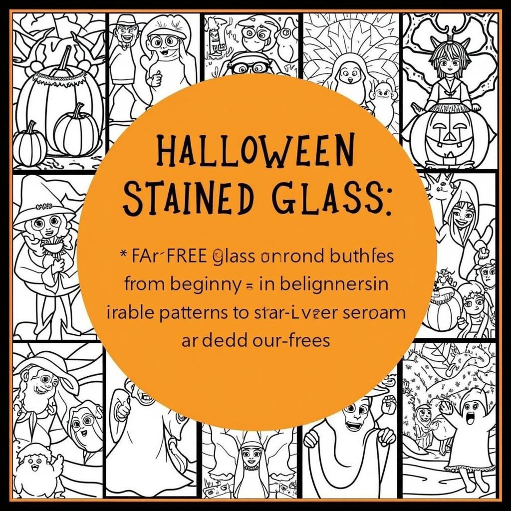 Collection of Free Halloween Stained Glass Patterns