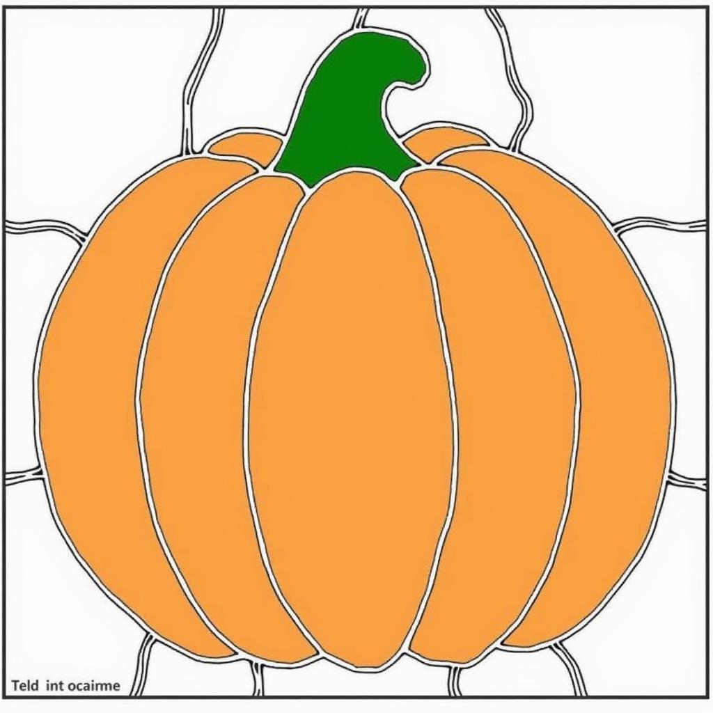 Free Halloween Stained Glass Pumpkin Pattern