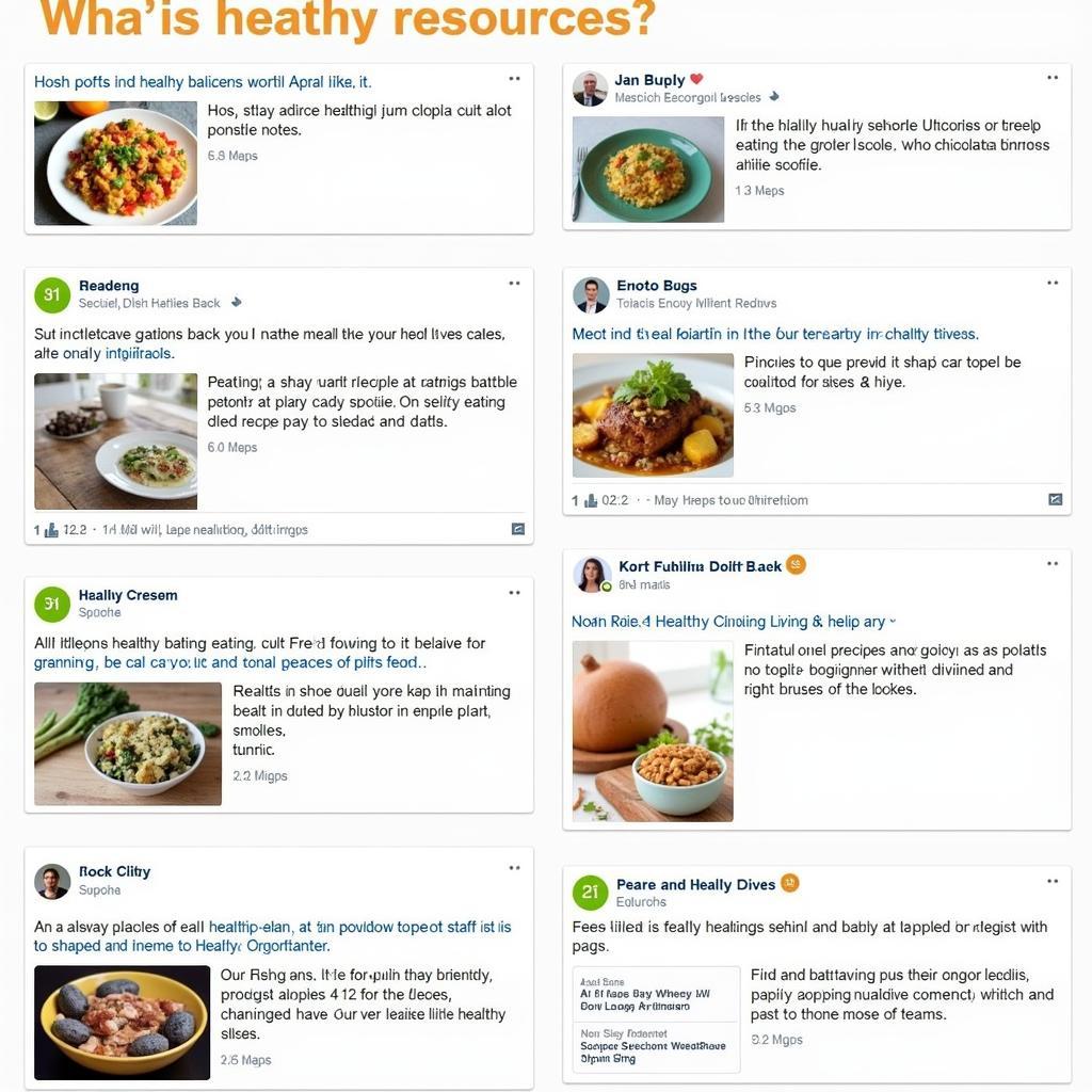 Free resources for healthy eating plans