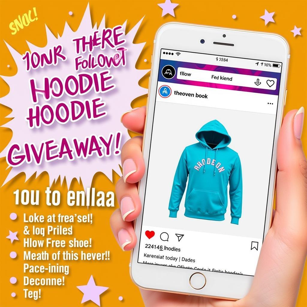 Free Hoodie Giveaway on Social Media